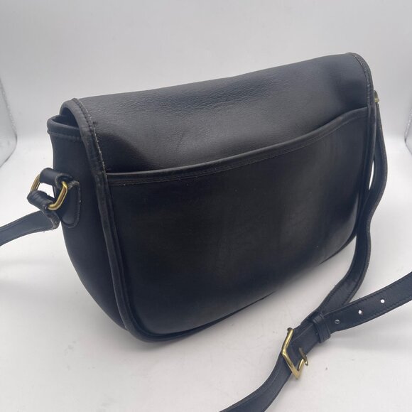Vintage Coach Women’s Black Bag City F5M-9790 USA Crossbody Shoulder Turn Lock - Picture 2 of 16
